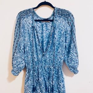 Beachgold Jimmy V-Neck Tassle Tie Playsuit